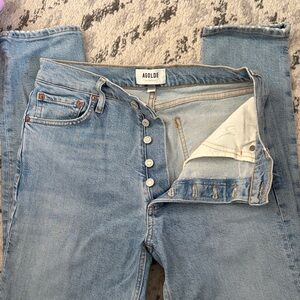 AGOLDE Women's Nico High Rise Slim Straight Jeans Size 27
